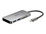 D-LINK USB-C 6-en-1 HDMI SD /microSD card reader and charging