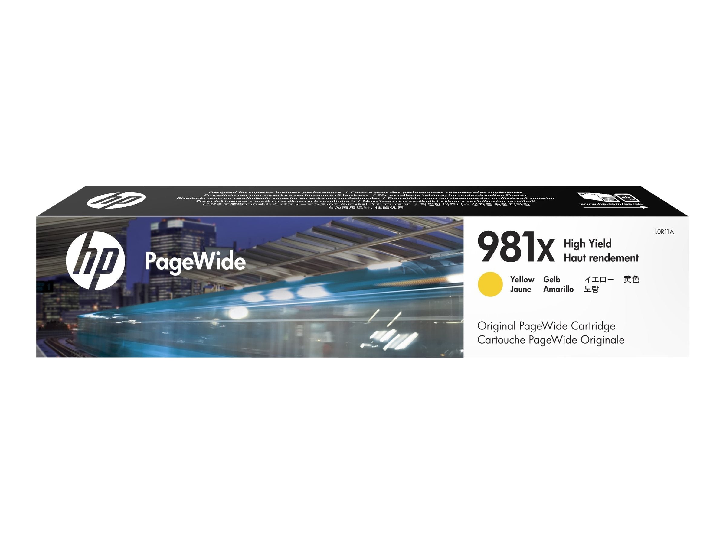 HP 981X original High Yield Yellow PageWide Cartridge L0R11A