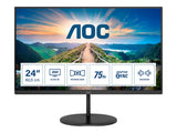AOC V4 Q24V4EA LED display 60,5 cm (23.8") 2560 x 1440 pixels 2K Ultra HD Noir