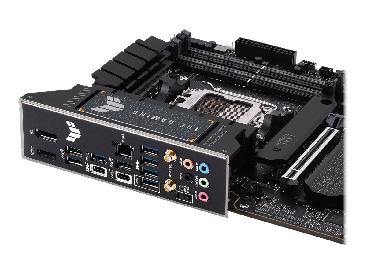 ASUS TUF GAMING X670E-PLUS WIFI AM5 Socket 4DDR5 PCIe 5.0 x16 HDMI 2.1 DP 1.4 4xSATA 6Gb/s ATX