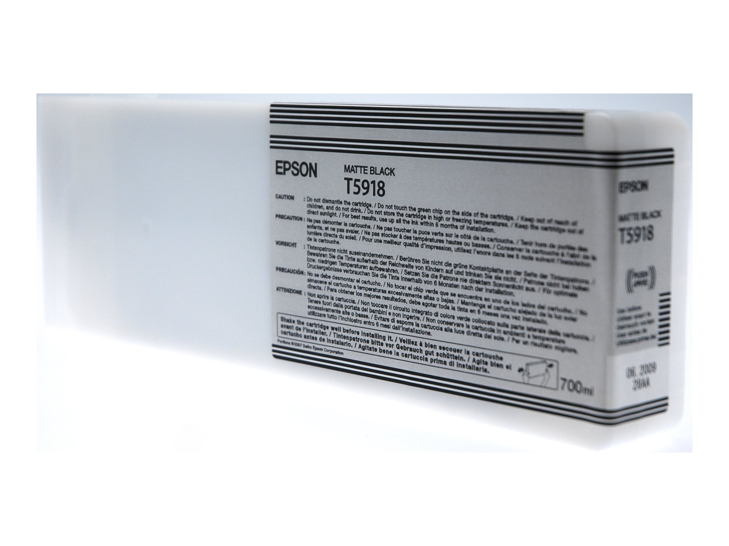 EPSON T5918 Ink Cartridge Matte Black Standard Capacity 700ml 1-pack