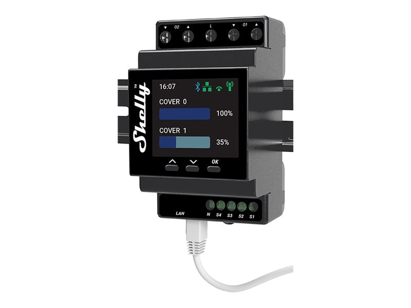 SHELLY Pro Dual Cover PM LAN WLAN Shutter Controller // SPSH-002PE16EU