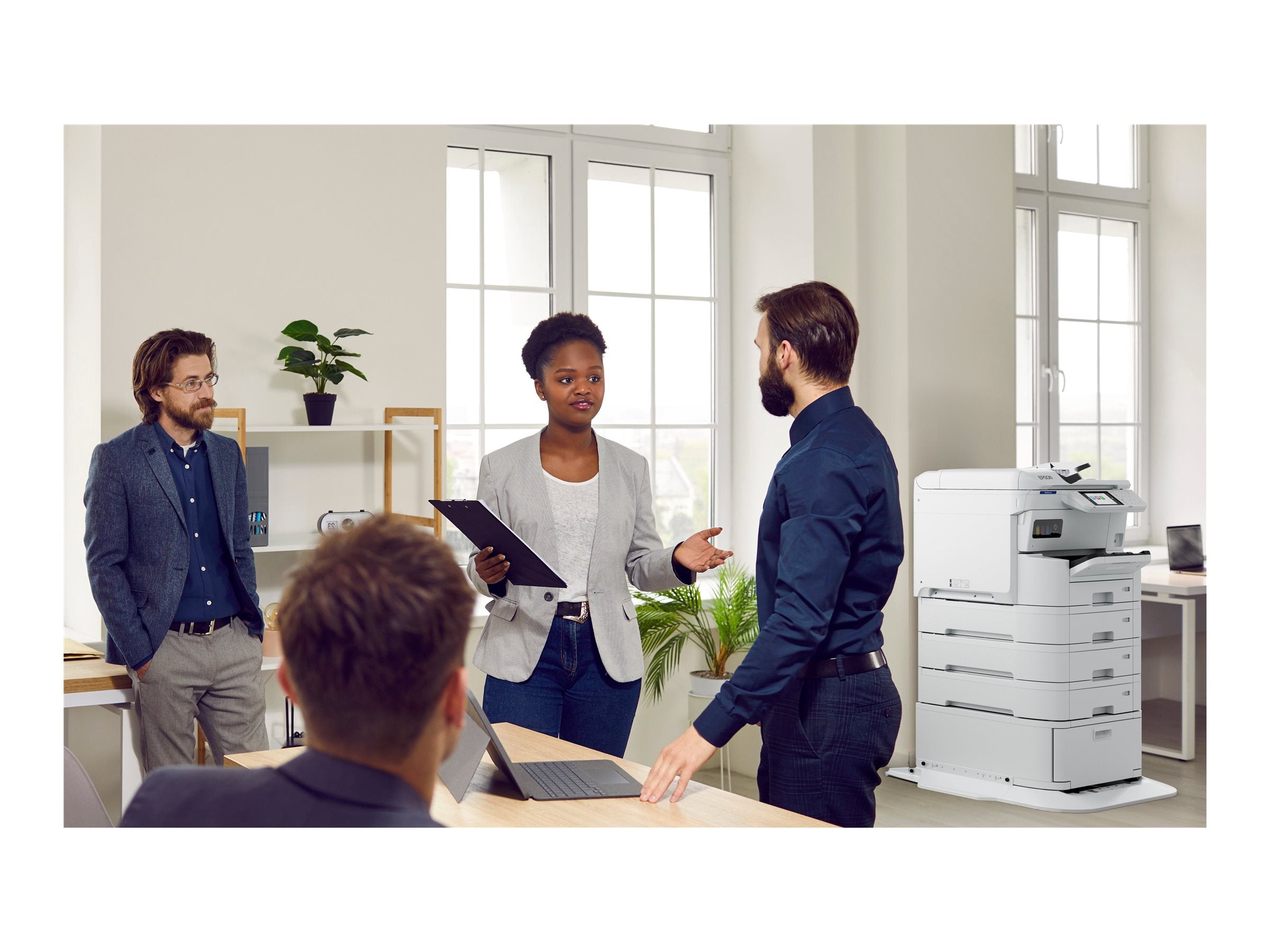EPSON WorkForce Pro EM-C7100DWF MFP colour inkjet A3 297x420mm A3 22ppm Copy 25ppm Print 335sheets LAN Wi-Fi USB