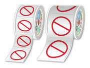 BROTHER Pre-cut and pre-printed GHS / CLP labels on rolls Pictogram + text 75x110 mm 1 pictogram - 250 labels / roll