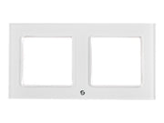 SHELLY Wall Frame 2 White 2-Gang Wall Switch Frame