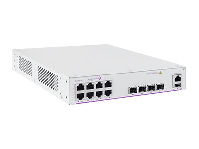 ALCATEL-LUCENT ENTERPRISE Fixed GigE 1RU 1/2 chassis WebSmart+ 8 RJ-45 PoE 10/100/1G BaseT 4 fixed SFP 1G uplink ports