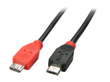 LINDY USB 2.0 Cable Type Micro-B/Micro-B OTG 0.5m Micro-B plug to Micro-B plug