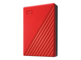 WD My Passport 4To portable HDD USB3.0 USB2.0 compatible Red Retail