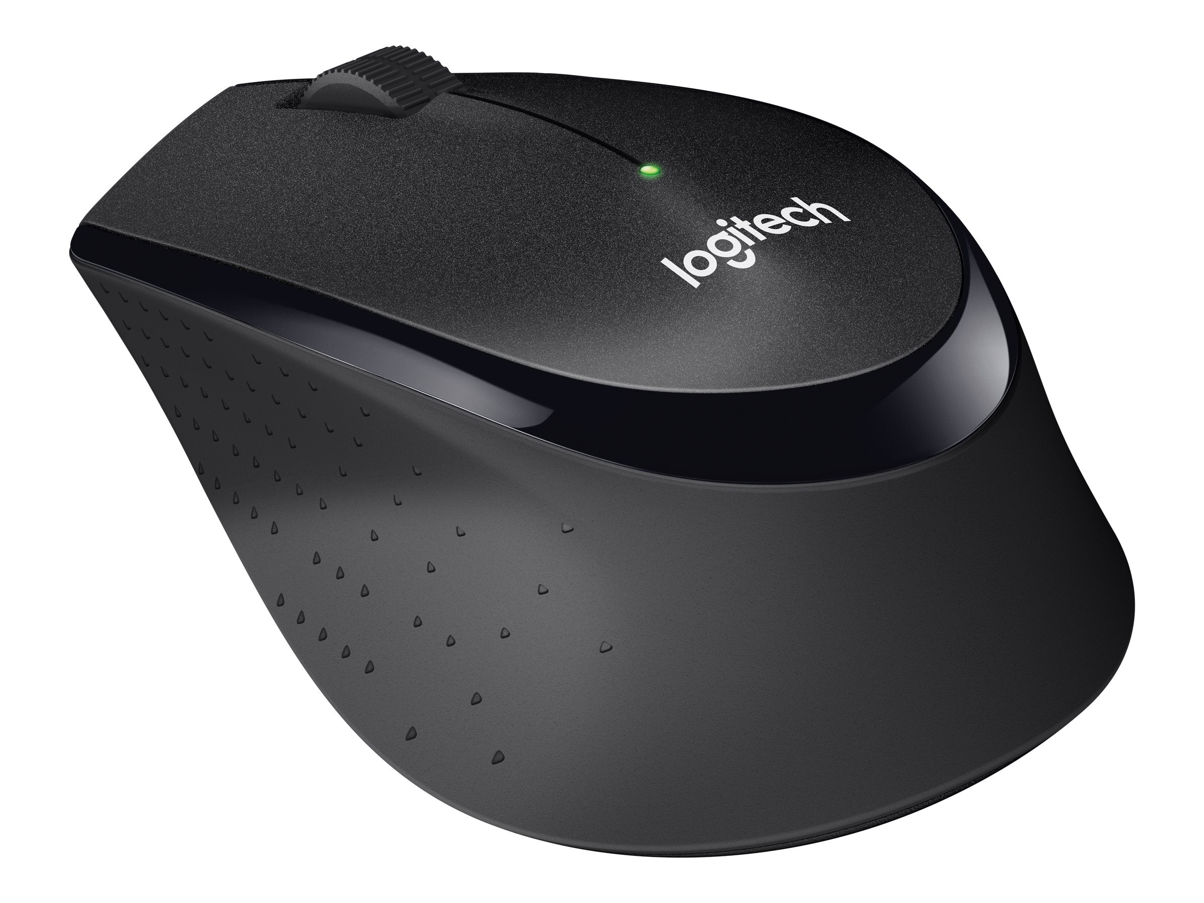 LOGITECH M330 SILENT PLUS Mouse 3 buttons wireless 2.4 GHz USB wireless receiver black