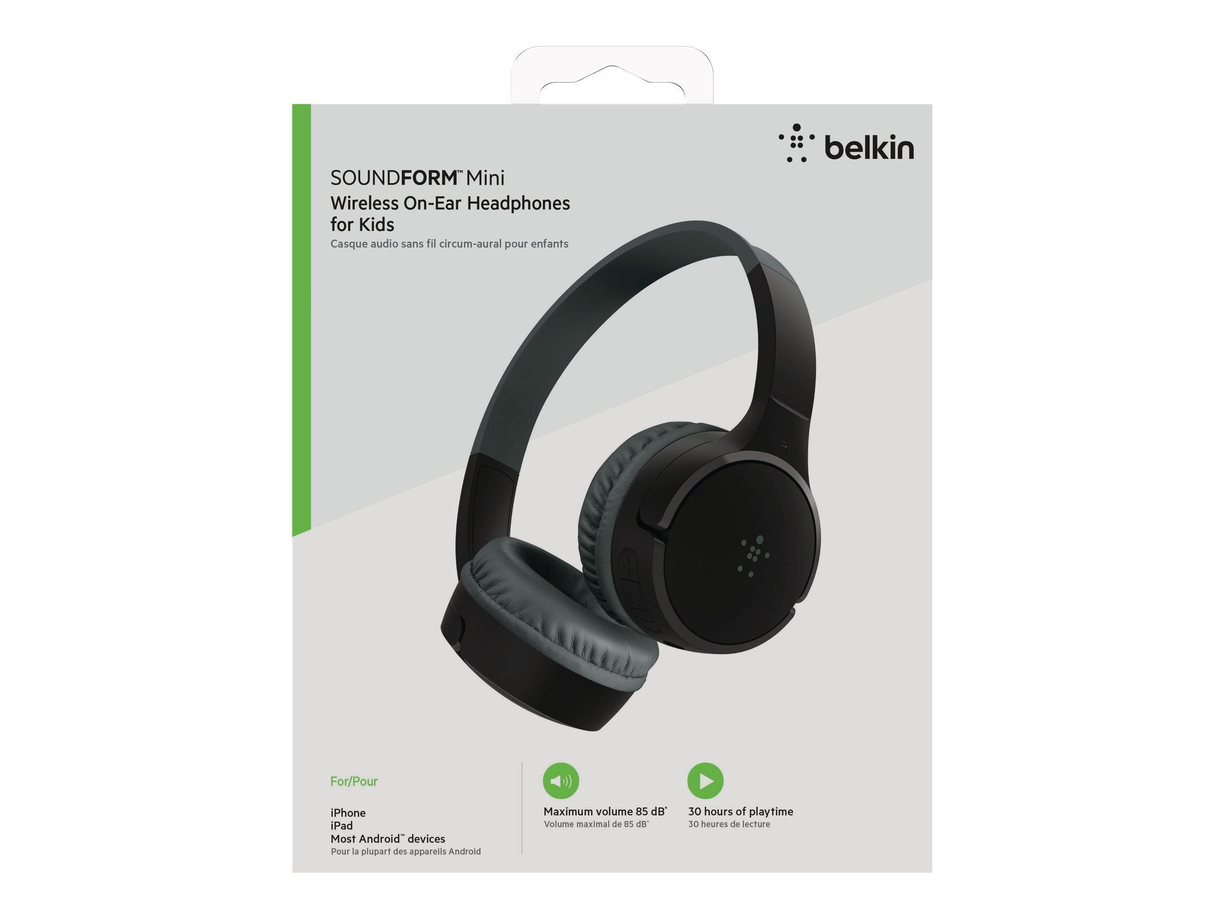 BELKIN SoundForm Mini Wired On-Ear Headphones USB-C & 3.5mm Black
