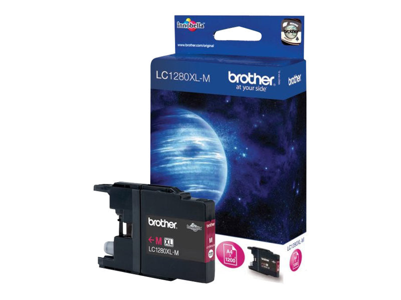 BROTHER LC-1280 cartouche d encre magenta très haute capacité 1.200 pages 1-pack blister sans alarme