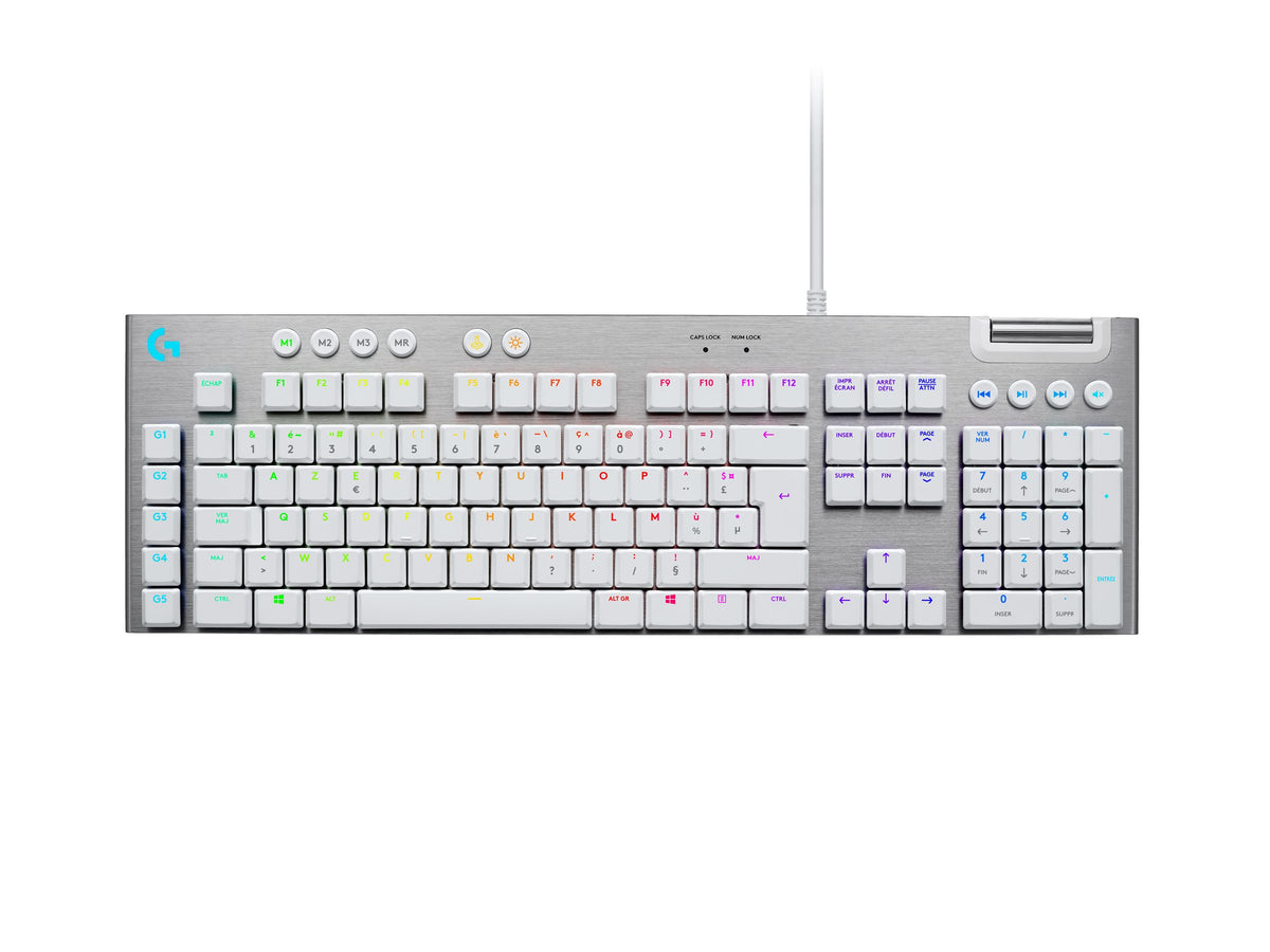 LOGITECH G815 LIGHTSPEED RGB Mechanical Gaming Keyboard – GL Tactile - WHITE - (FRA) - CENTRAL