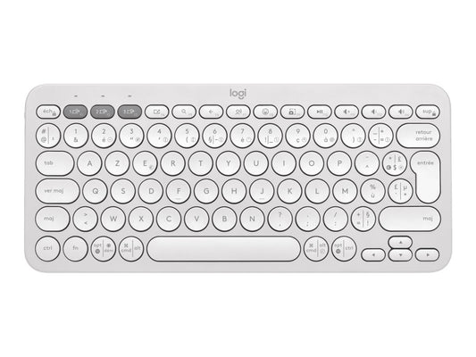 LOGITECH Pebble Keys 2 K380s - TONAL WHITE - (FRA) - BT - N/A - CENTRAL-419 - UNIVERSAL