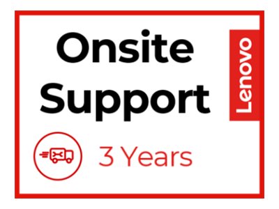 LENOVO Mise à niveau 3 ans Sur site au lieu de 1 an Retour en atelier par coursier/transport en atelier par le client