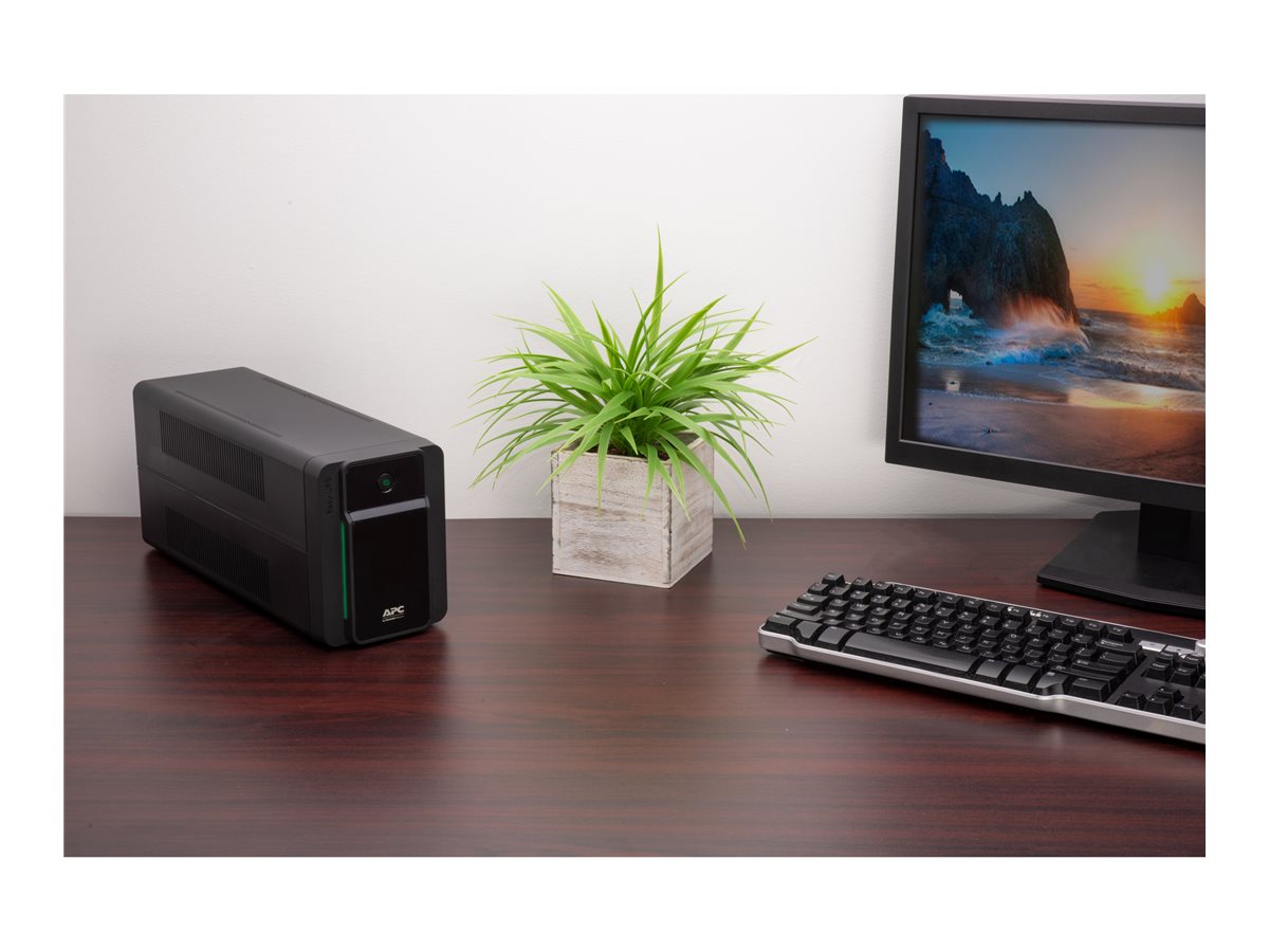 APC Easy UPS BVX Series BVX900LI-GR UPS AC 220-240V 480Watt 900VA 9Ah output connectors 2