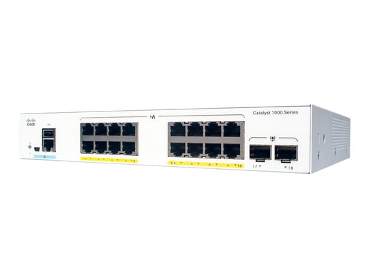 CISCO Catalyst 1000 16-Port Gigabit data-only 2 x 1G SFP Uplinks LAN Base