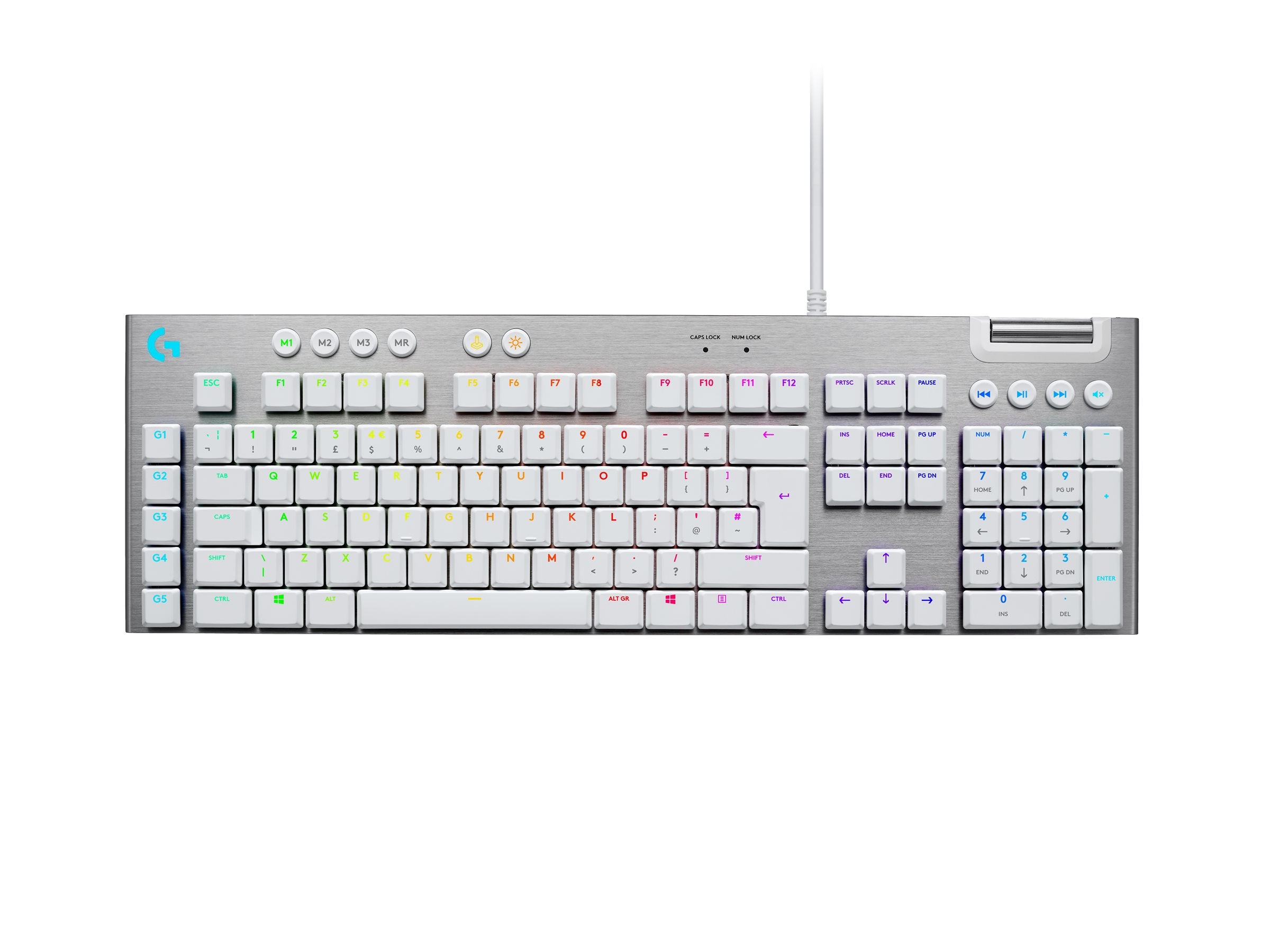 LOGITECH G815 LIGHTSPEED RGB Mechanical Gaming Keyboard – GL Tactile - WHITE - (UK) - INTNL