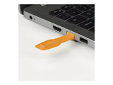 LINDY RJ45 Port Locks 10pcs with Key Orange