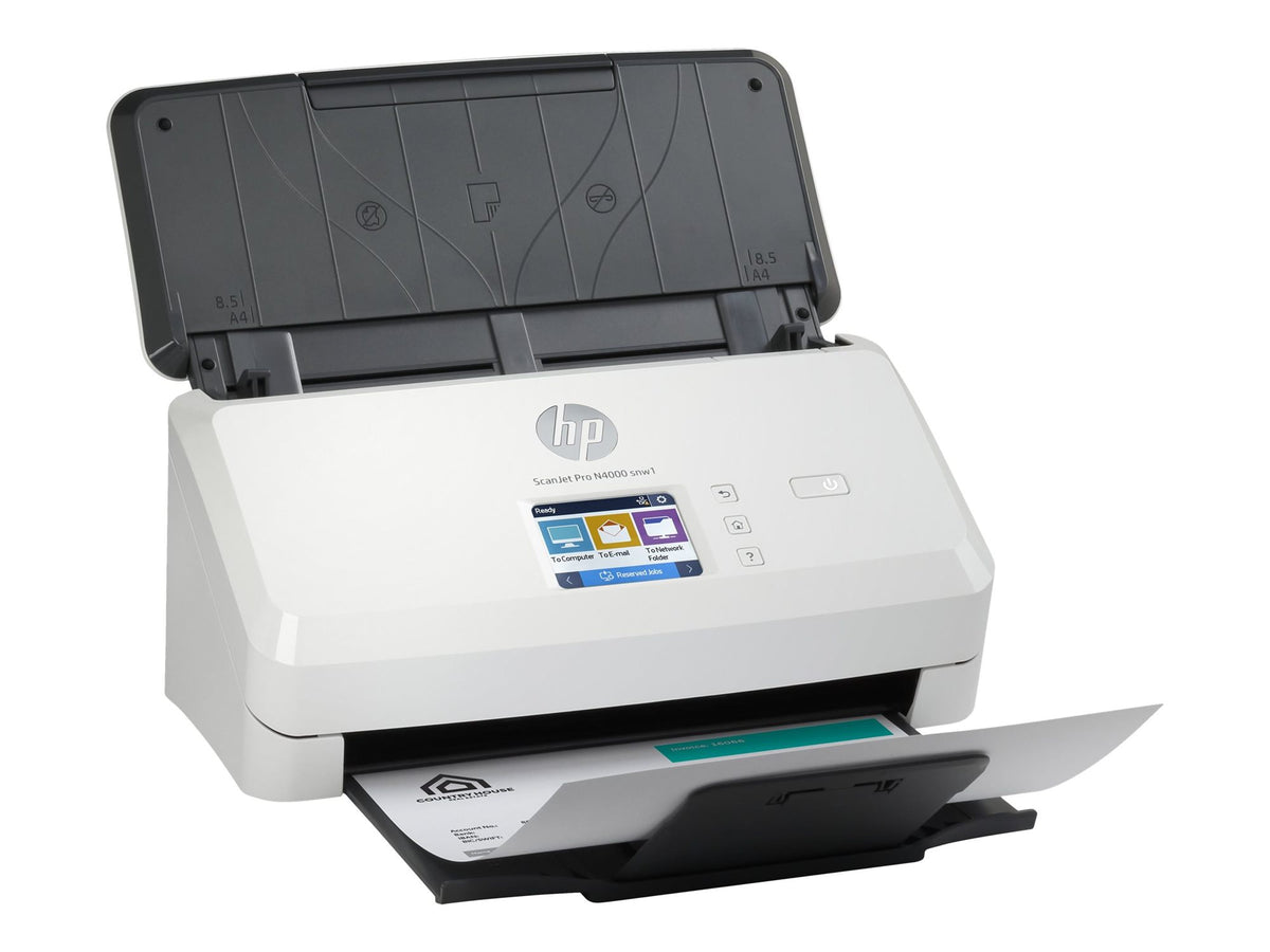 HP Scanjet Pro N4000 snw1 Sheet-feed Document scanner CMOS CIS Duplex 216x3100mm 600x600dpi 40ppm ADF 50sheets 4000scans LAN Wi-Fi