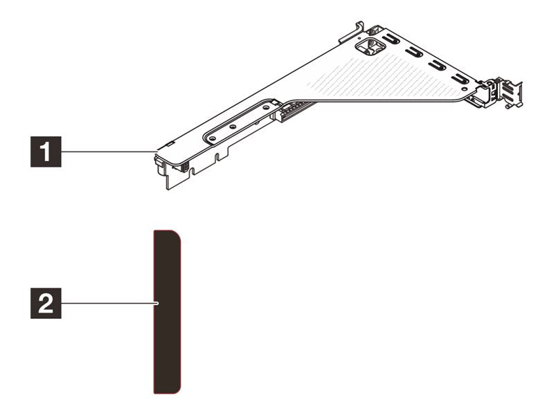 LENOVO ThinkSystem SR630 V4 x16 Gen5 Riser 2 FH Option Kit