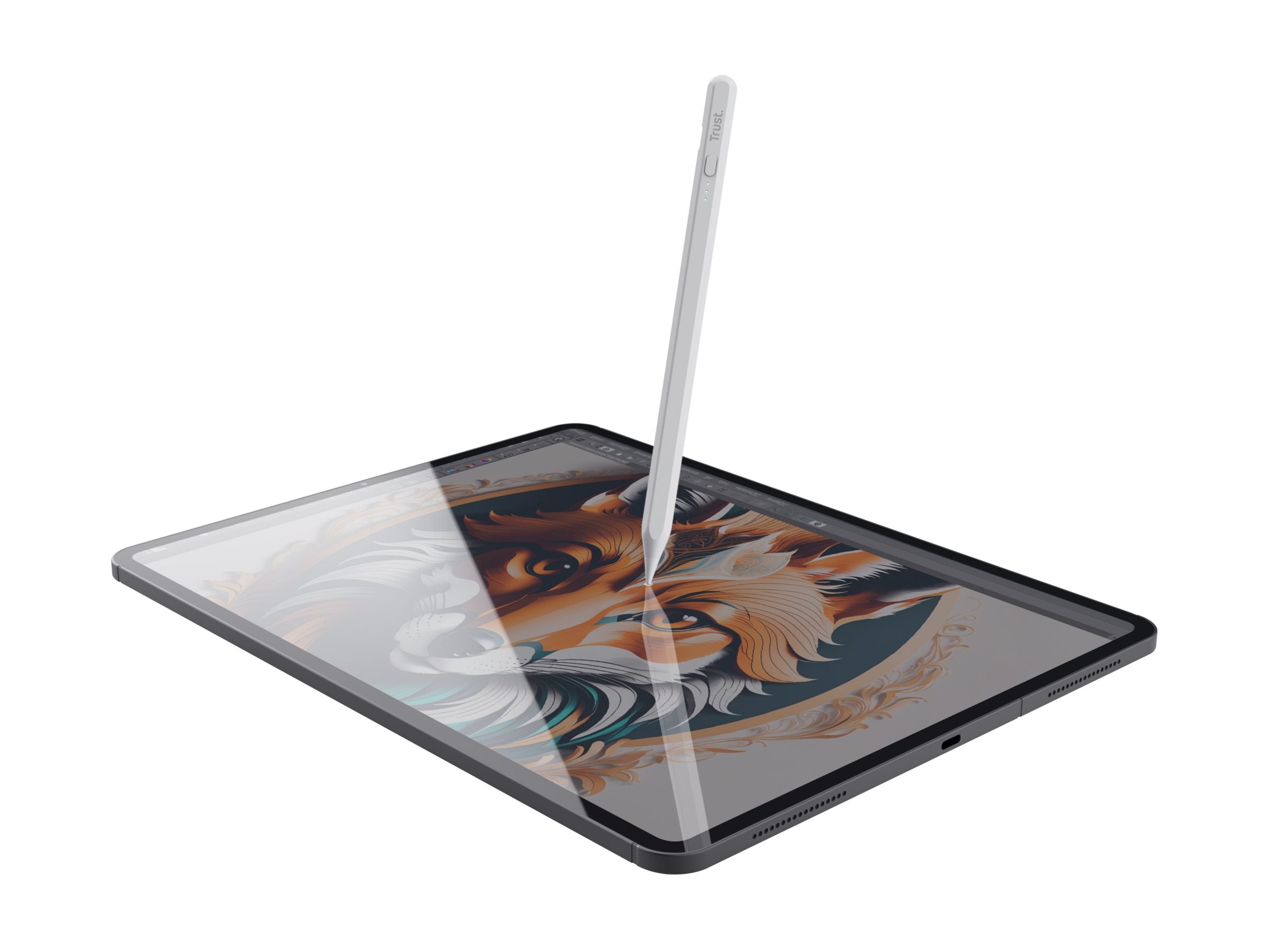 TRUST Stylet actif KYNA pour iPad - Blanc