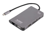 URBAN FACTORY Hubee Plus USB-C Mobile Station RJ45 Gigabit HDMI 4K VGA HD 3xUSB-A 3.1 of 10gbps 100Watts