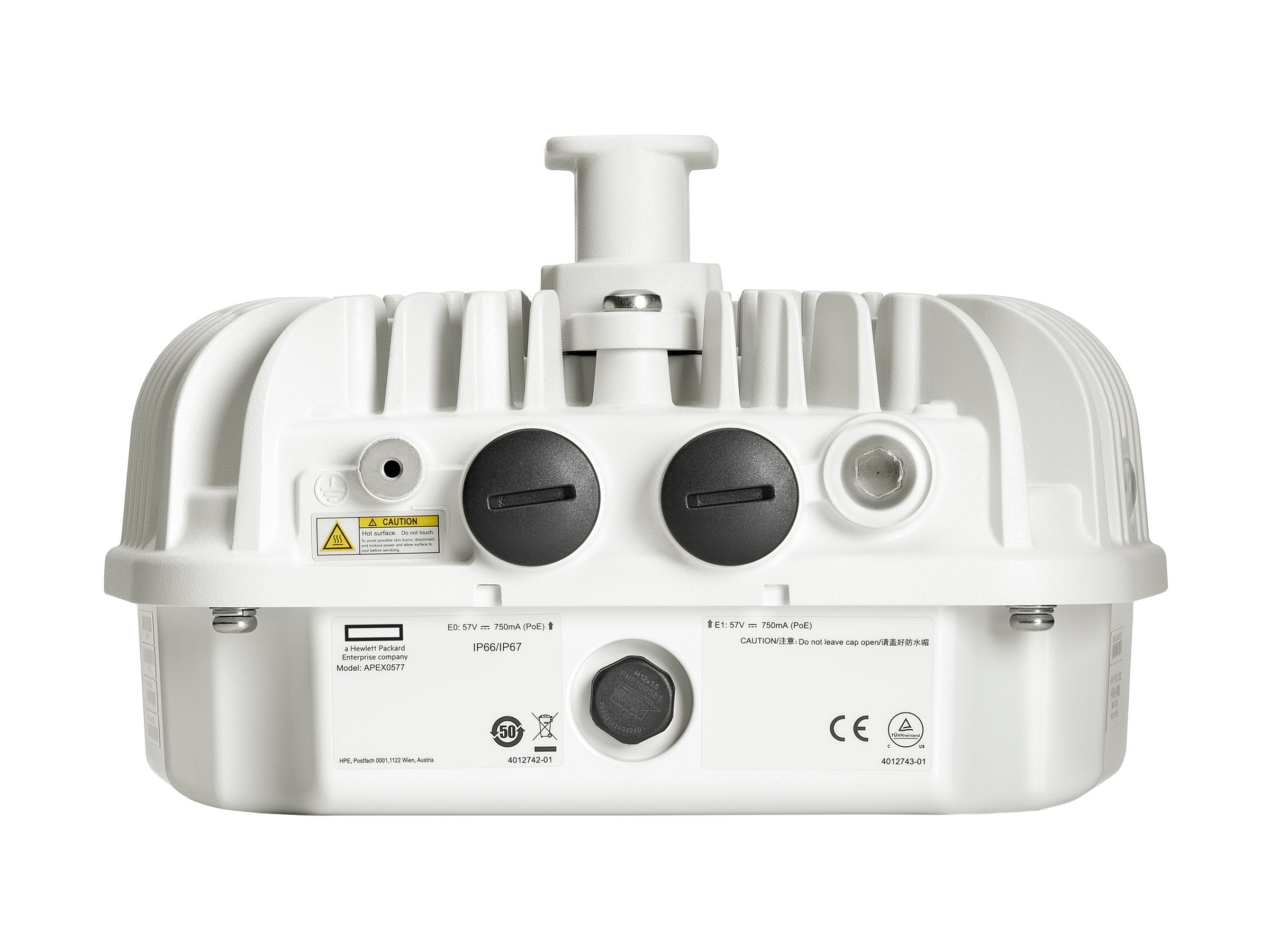 HPE Aruba AP-577 Access Point (RW) 802.11ax 2x2:2/4x4:4 Dual Radio Integrated Directional Antenna Outdoor