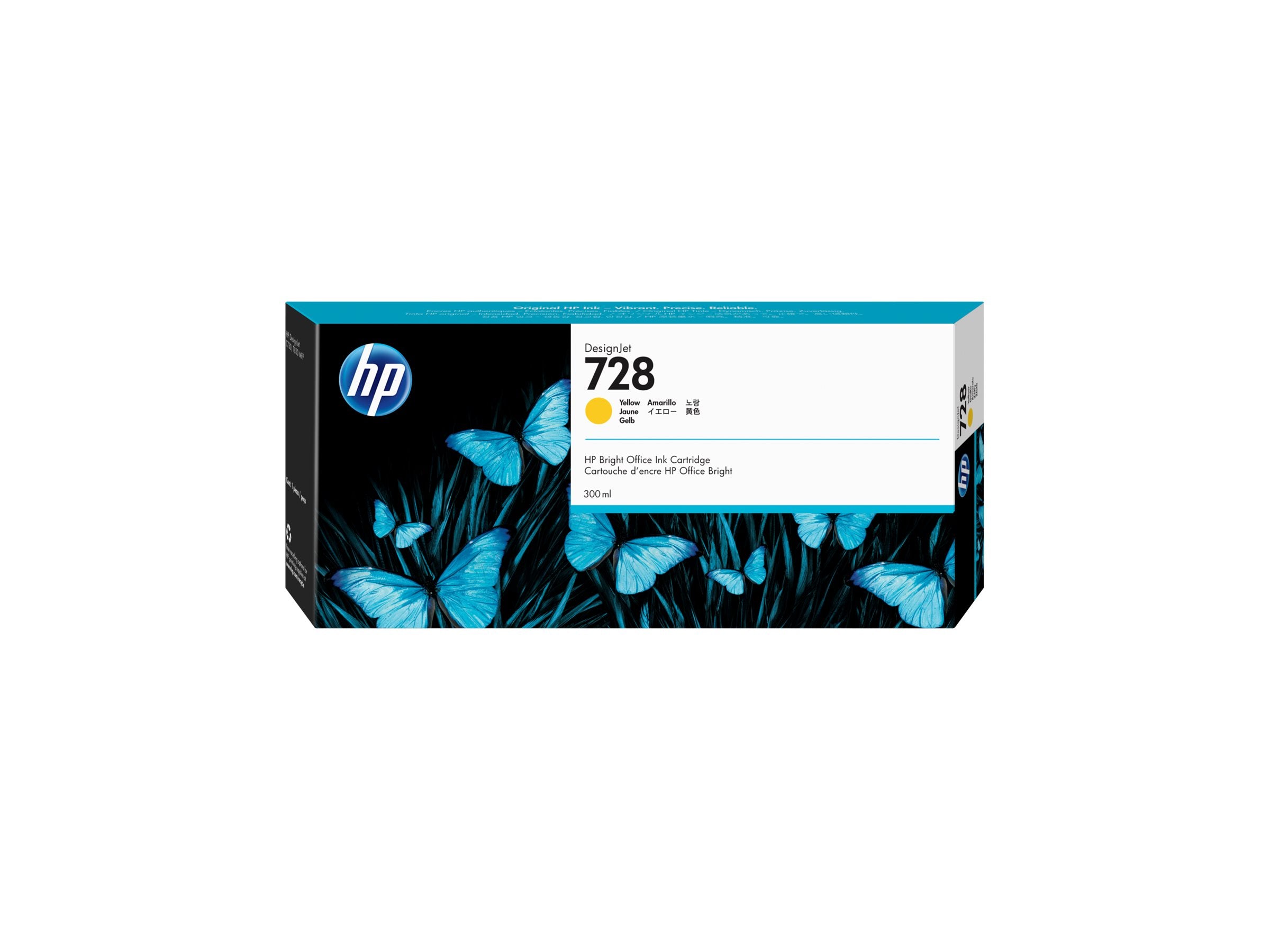 HP 728 original 300-ml Yellow Ink cartridge F9K15A