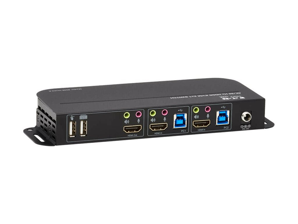 EATON TRIPPLITE HDMI KVM 2-Port 4K 60Hz 4 4 4 HDR HDCP 2.2 Support IR Remote and USB Cables KVM/audio/USB switch 2 x KVM