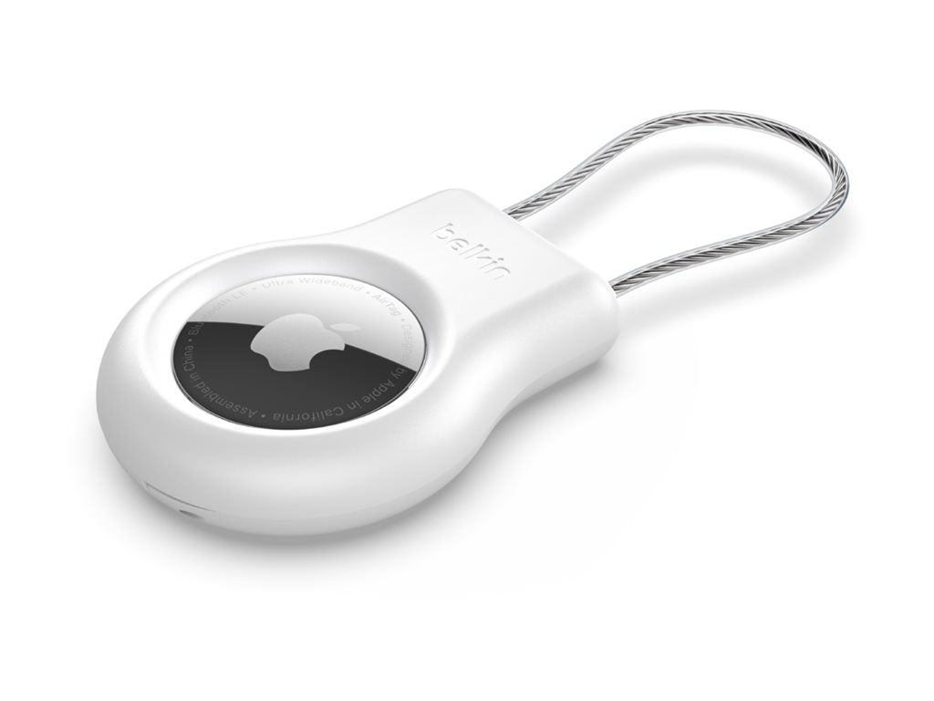 BELKIN Secure Holder with Wire Cable for AirTag White