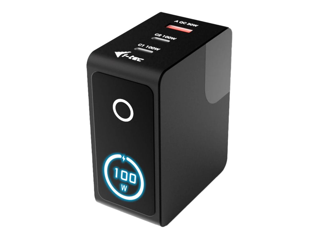 I-TEC 100W Intelligent Multiport USB Charger 2x USB-C 1x USB-A LCD display