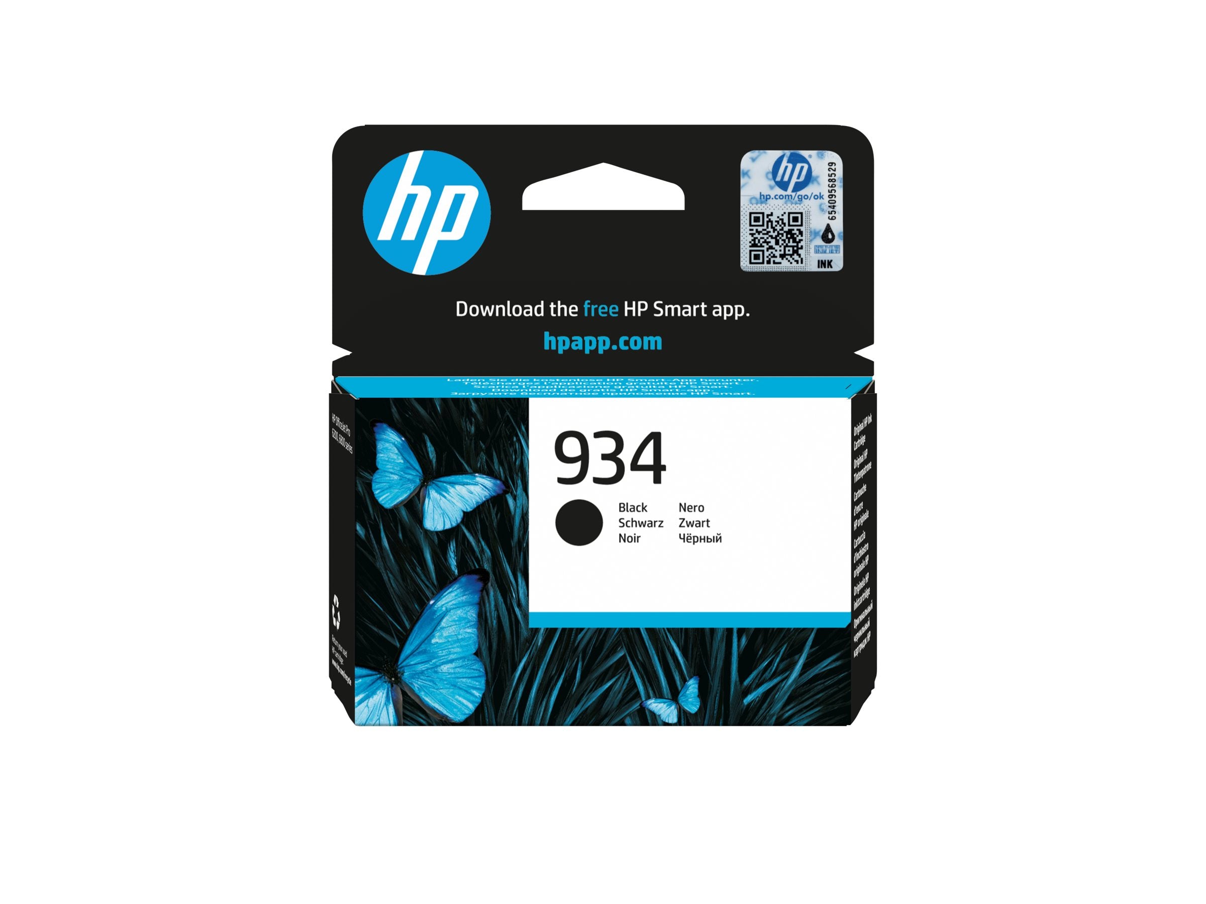 HP 934 original Ink cartridge C2P19AE BGX black standard capacity 1-pack