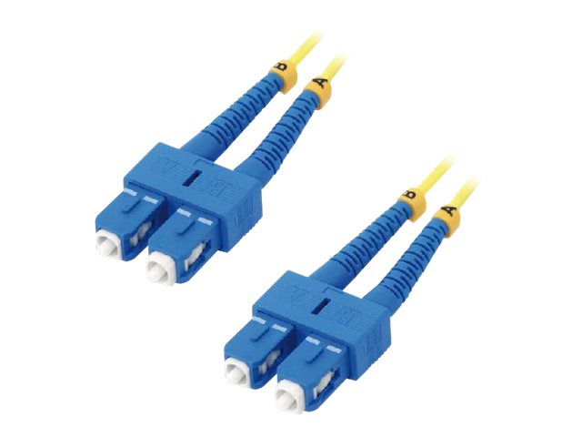 MCL SC/SC duplex singlemode 9/125 OS2 optical fiber - 2m