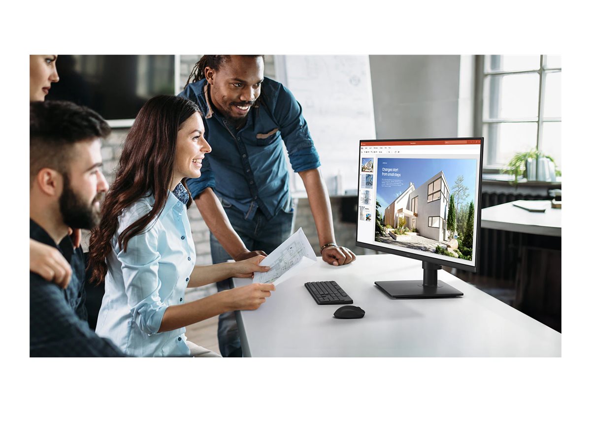 SAMSUNG LS24D406GAUXEN  écran LED - 24p - 1920 x 1080 Full HD 100Hz - IPS - 250 cd/m² - 1000:1 - 5 ms- 2xHDMI,DP ,hauts parleurs