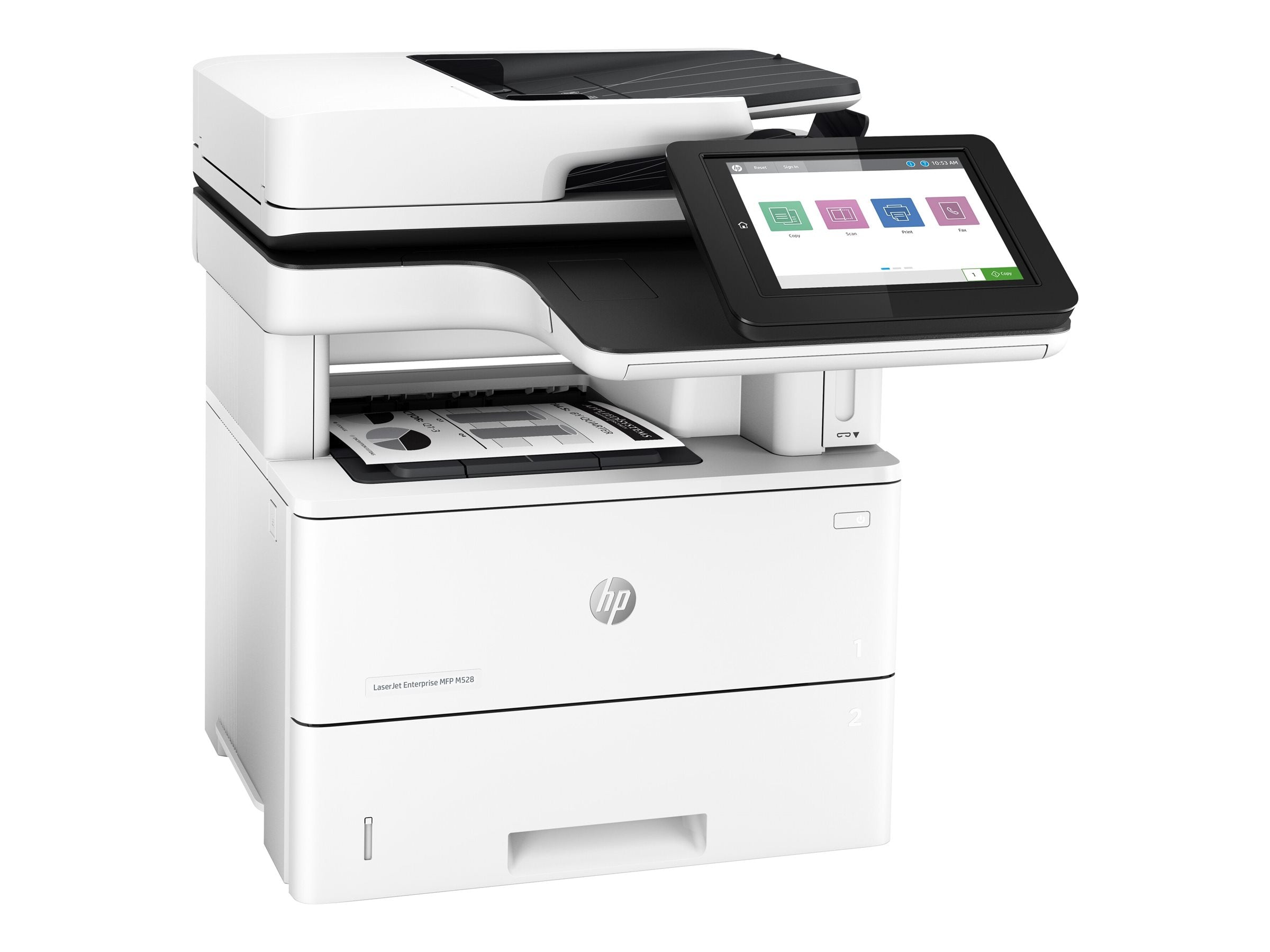 HP LaserJet Enterprise MFP M528f MFP Mono laser A4 43ppm Copy 43ppm Print 650sheets USB LAN