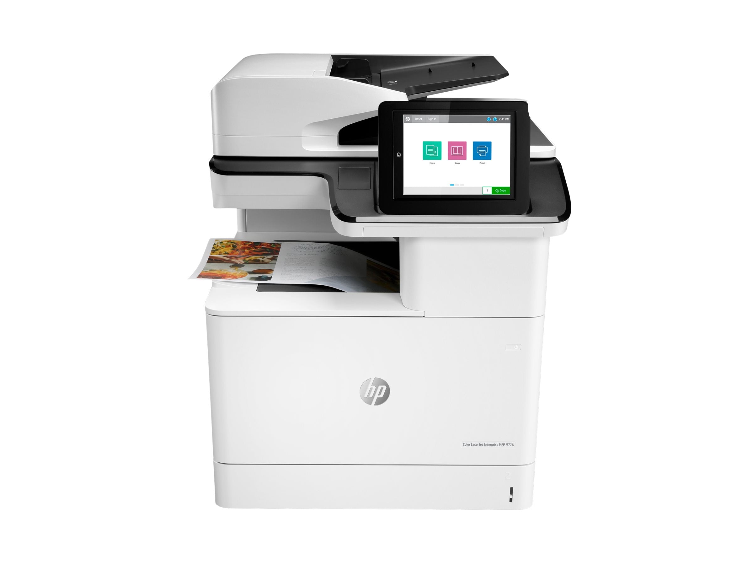 HP Color LaserJet Enterprise MFP M776dn MFP colour laser 297x864mm A3 46ppmcopy 46ppmprint 650 sheets USB 2.0 LAN Wi-Fi