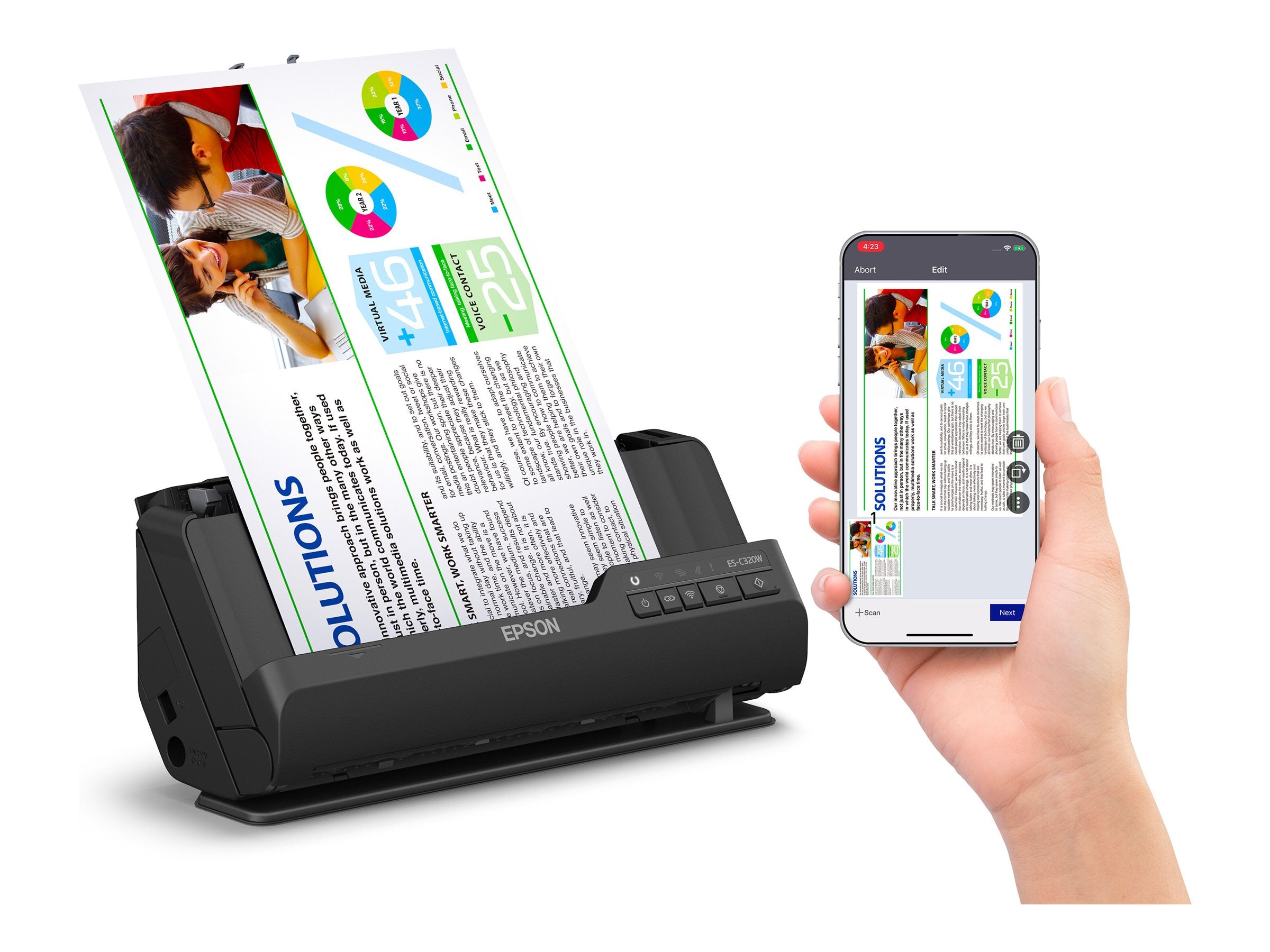 EPSON WorkForce ES-C320W Scanner 30ppm