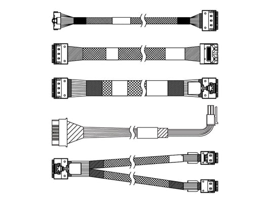 LENOVO ThinkSystem SR655 V3 2.5p Chassis Front BP2 SAS/SATA Cable Kit
