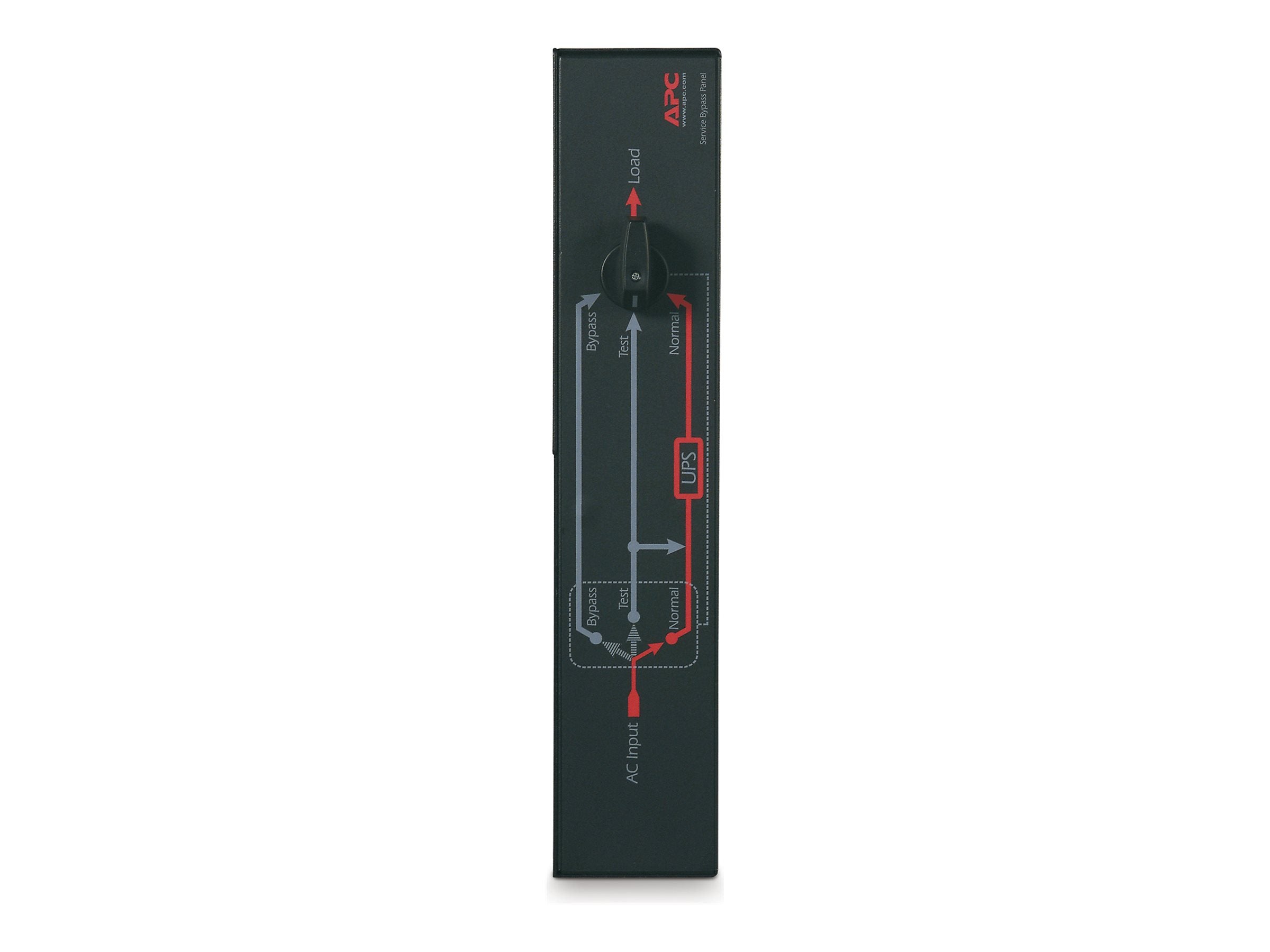 APC Service Bypass Panel Bypass switch rack-mountable AC 200/208/240V output connectors 4 2U 19 3.05m cord Black
