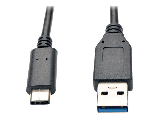 EATON TRIPPLITE USB-C to USB-A Cable M/M USB 3.1 Gen 2 10Gbps Thunderbolt 3 Compatible 3ft. 0.91m