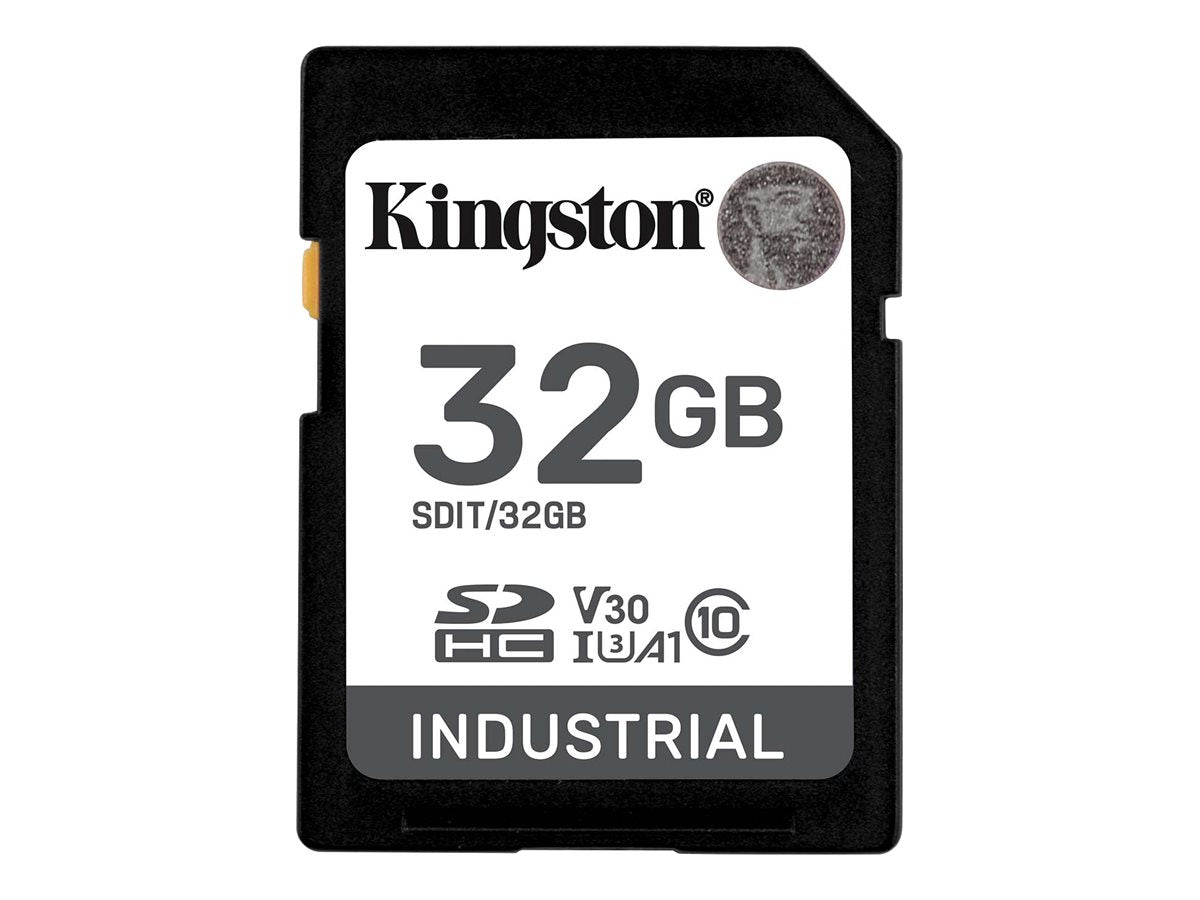 KINGSTON 32Go SDHC Industrial -40C to 85C C10 UHS-I U3 V30 A1 pSLC