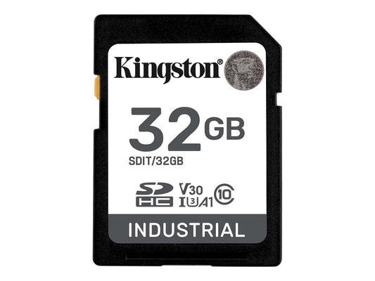 KINGSTON 32Go SDHC Industrial -40C to 85C C10 UHS-I U3 V30 A1 pSLC
