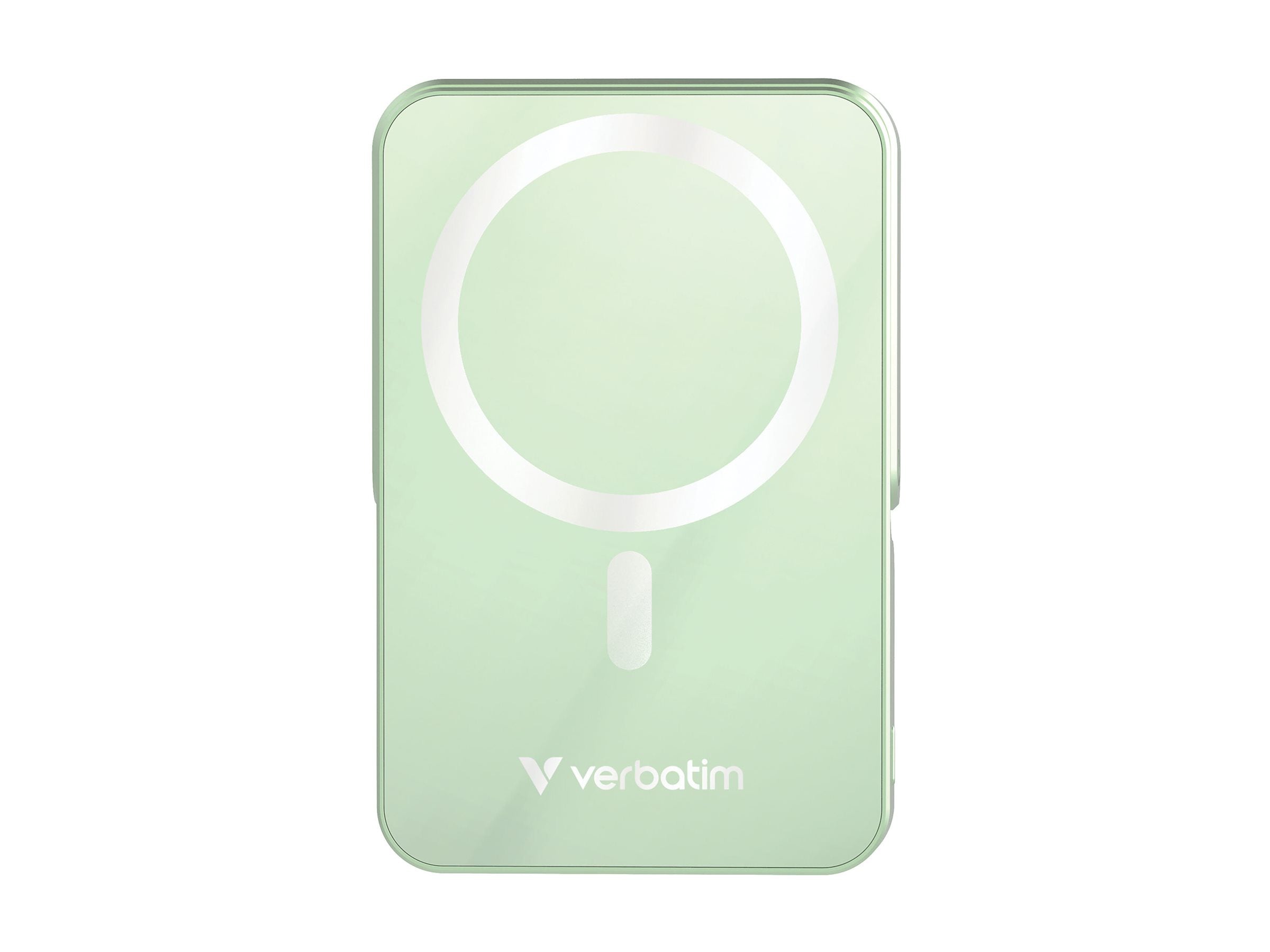 VERBATIM CHARGE N GO POWER BANK WITH STAND MAGNETIC WIRELESS 10000MAH - GREEN WCF (P)