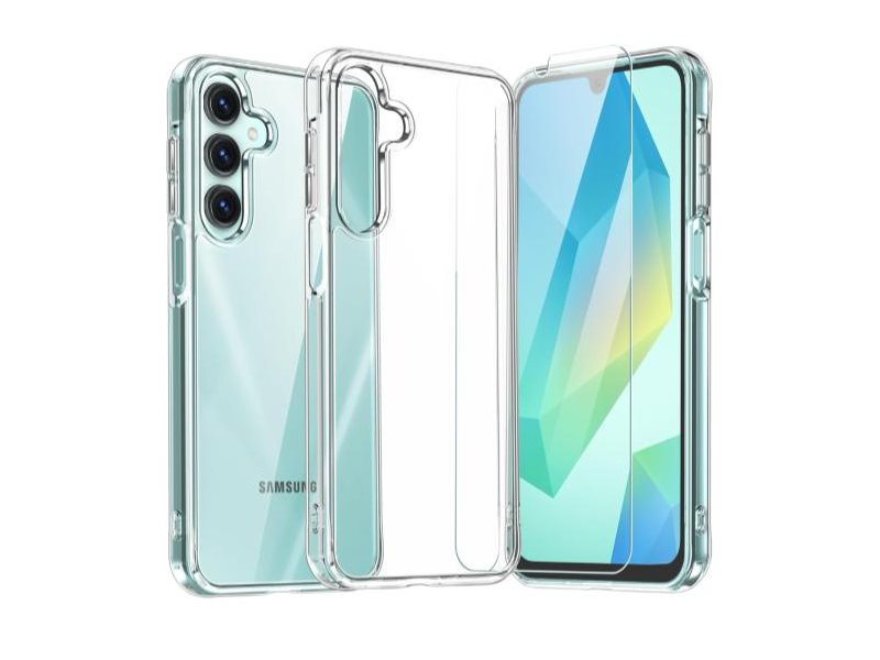 SAMSUNG Pack coque transparente + verre trempÃ© Designed for Samsung