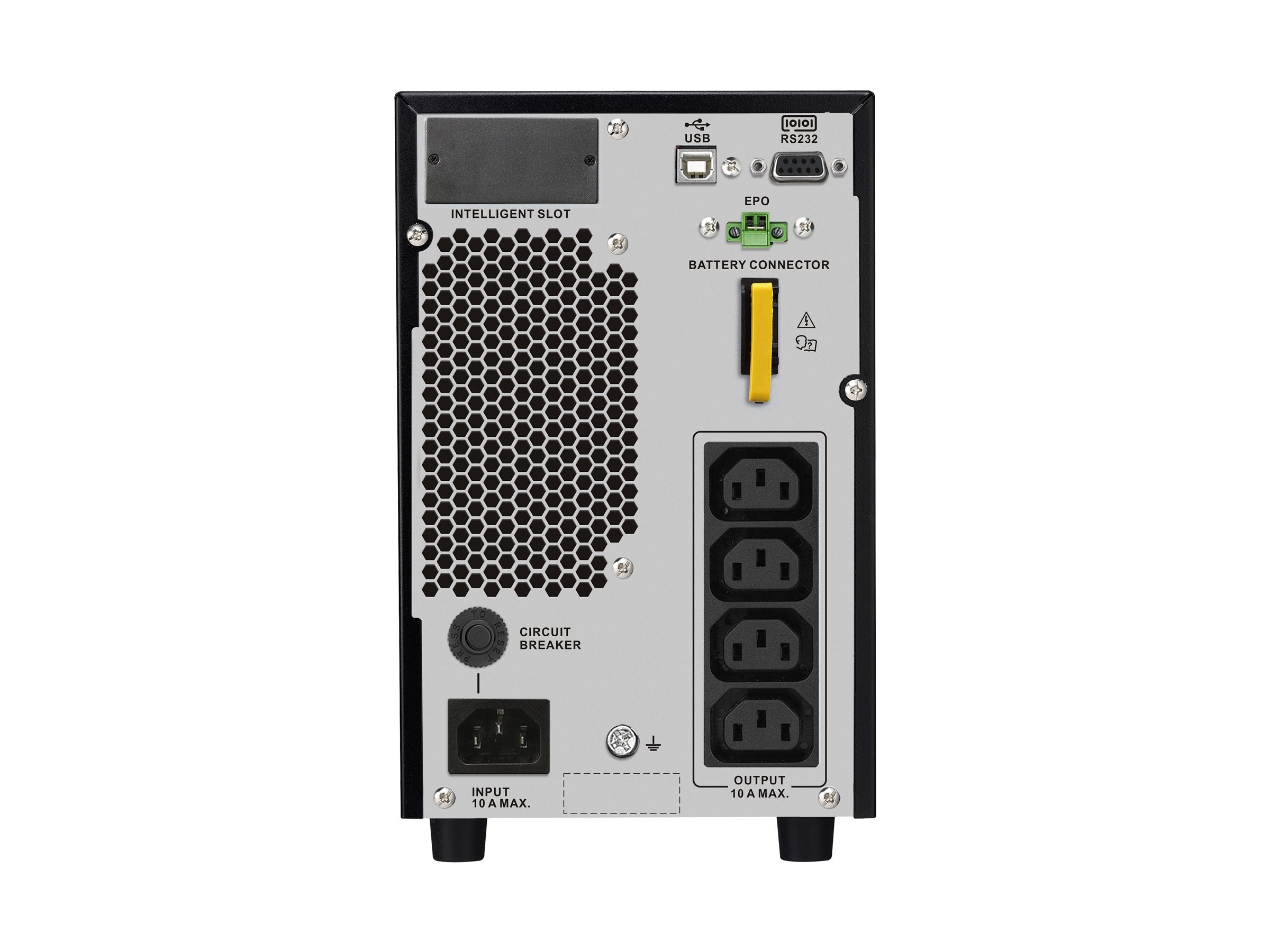APC Easy UPS On-Line UPS tower AC 220/230/240V 1800Watt 2000VA 1-phase lead acid USB serial oc 4 PFC Europe BK RAL 7010