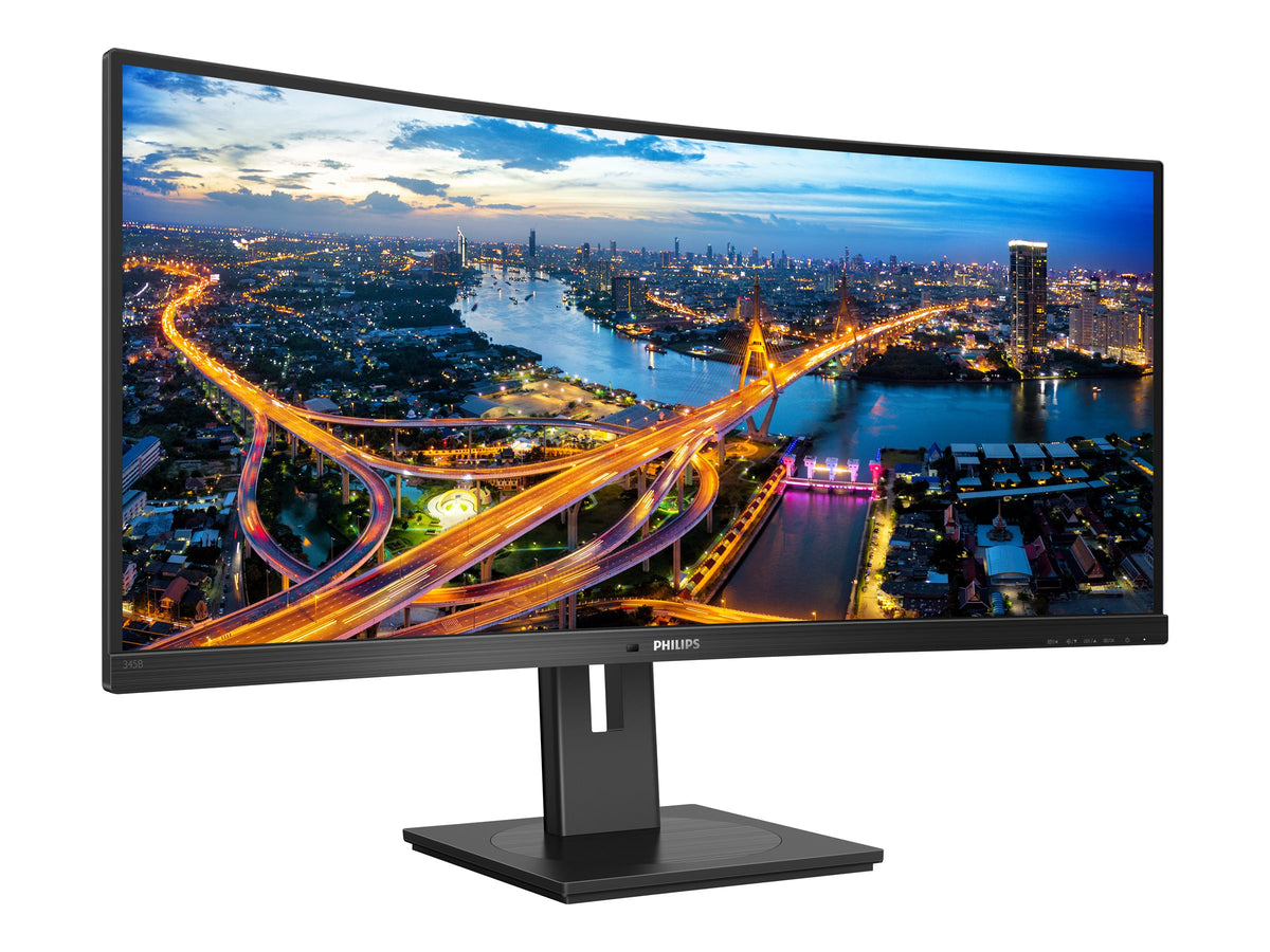 PHILIPS 345B1C - écran  incurvé - 34" - 3440 x 1440 WQHD @ 100 Hz - VA - 300 cd/m² - 3000:1 - 5 ms - 2xHDMI, DP- haut-parleurs