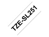 BROTHER TZeSL251 tape Black on White 24mm