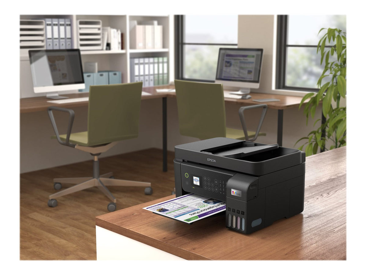 EPSON EcoTank ET-4800 MFP colour inkjet refillable A4 10ppm Print 100sheets USB LAN Wi-Fi Black