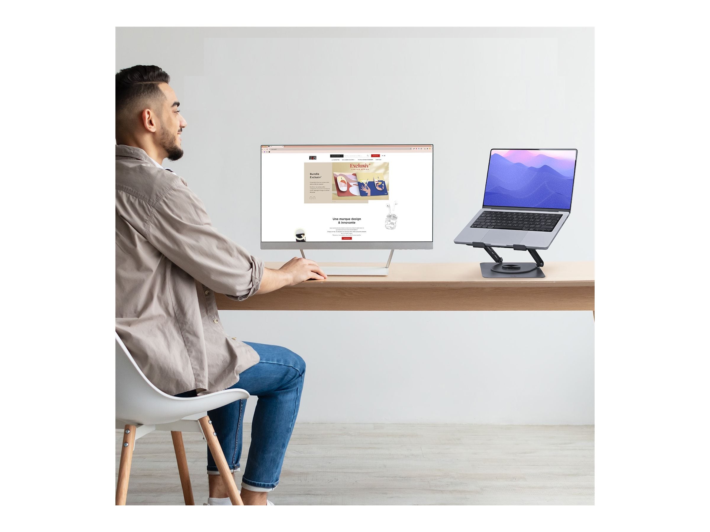 TNB iClick 360 rotating metal notebook stand