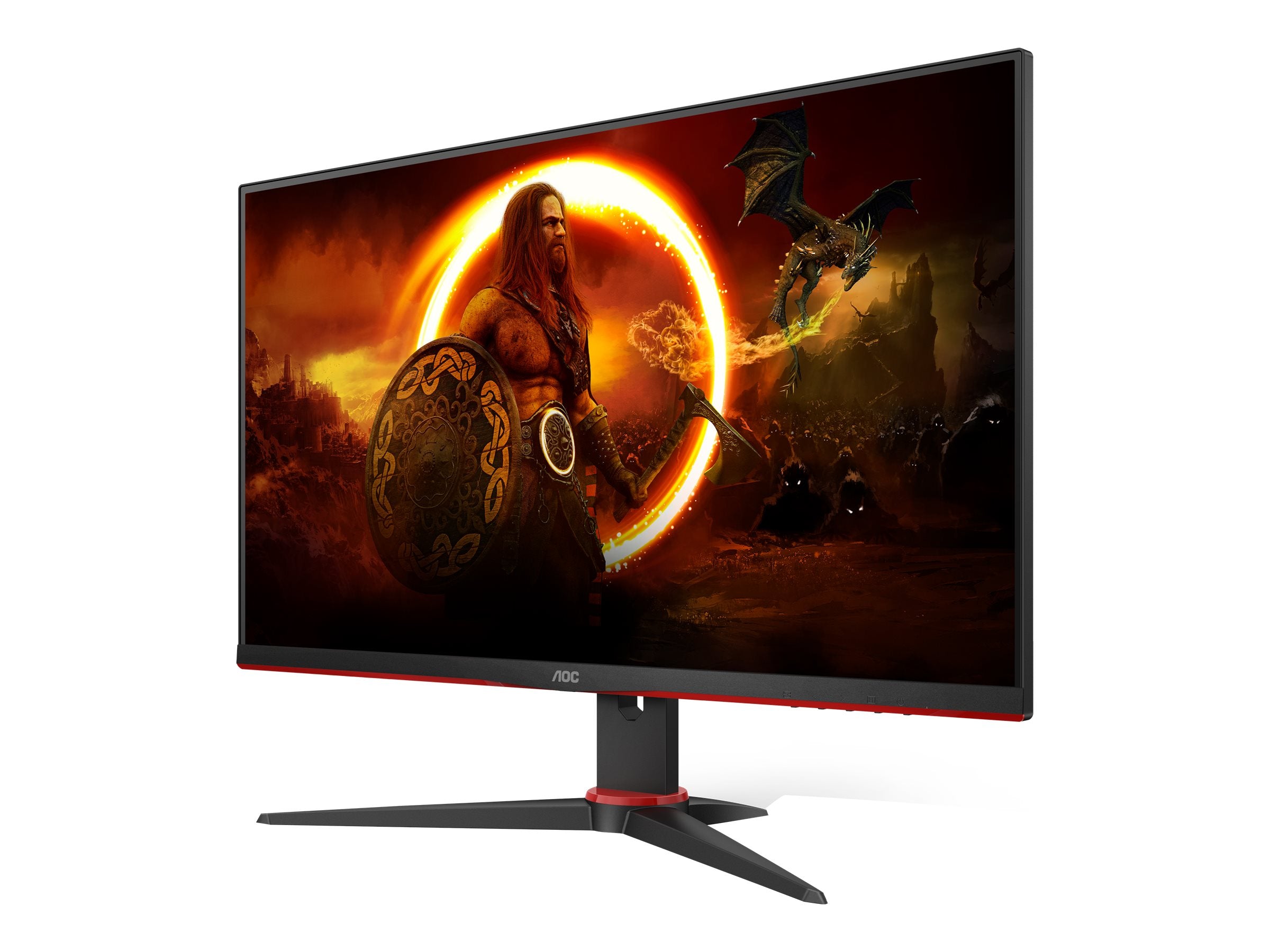 AOC 24G2ZU/BK 23.8p TN Flat FHD 1920x1080 240Hz 1ms GtG FreeSync Premium USB HUB SPEAKERS DP 2xHDMI VESA 100x100 GAMING LINE